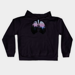 Night Jungle Lungs design Kids Hoodie